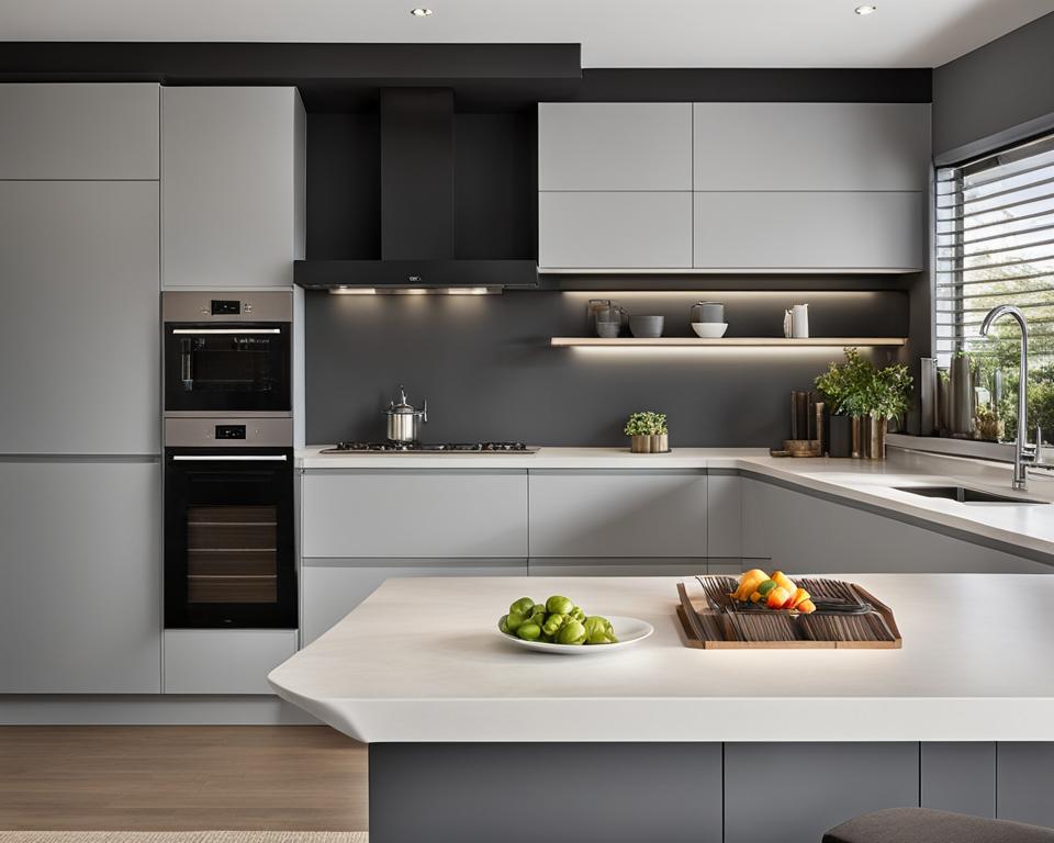 cucine moderne e classiche con top cucina grigio